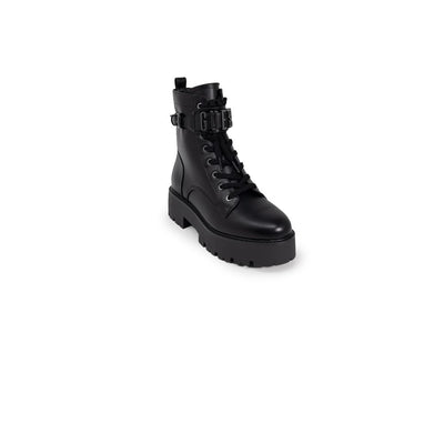 Guess Black Polyethylene Lace-Up Boots