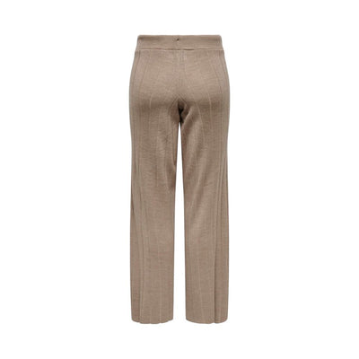 Only Beige Marabou Casual Pants