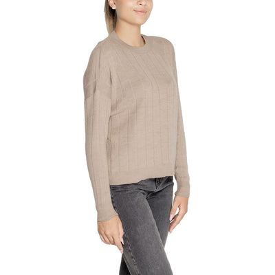 Only Beige Marabou Sweatshirt
