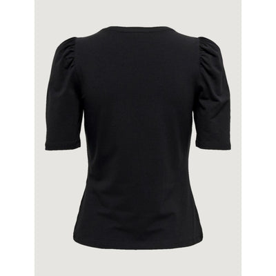 Only Black Cotton T-Shirt