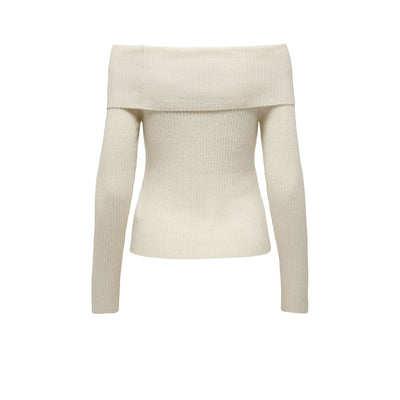 Only Cream Viscose Sweatshirt