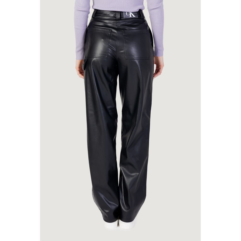 Calvin Klein Jeans Black Recycled Polyester Pant