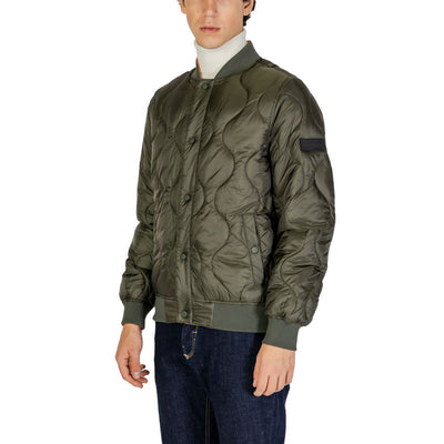 Gianni Lupo Green Polyamide Jackets & Coat