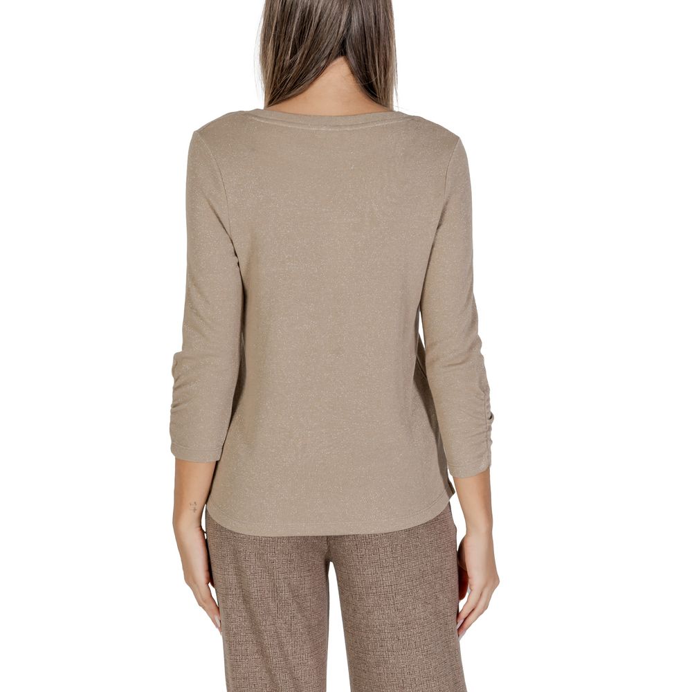 Street One Beige Polyester Long Sleeve