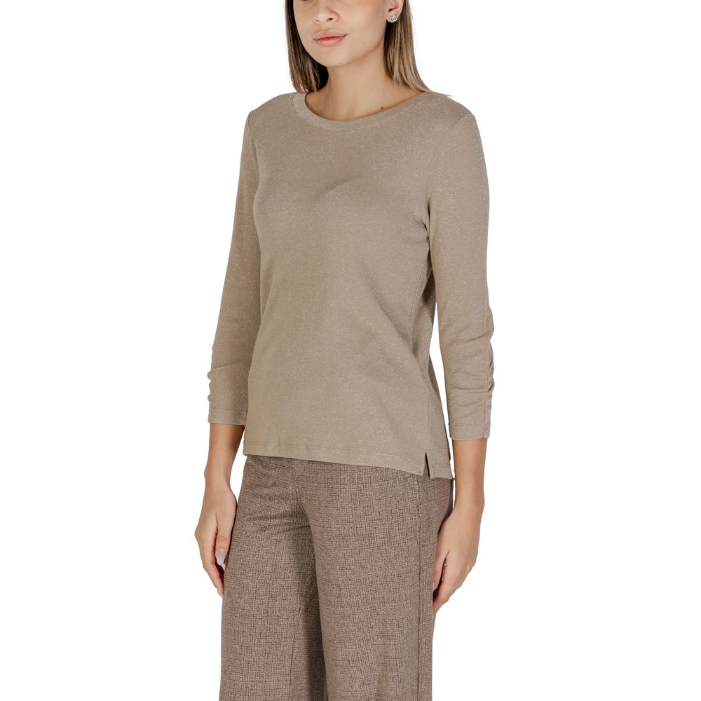 Street One Beige Polyester Long Sleeve