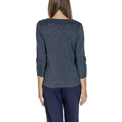 Street One Blue Polyester Long Sleeve