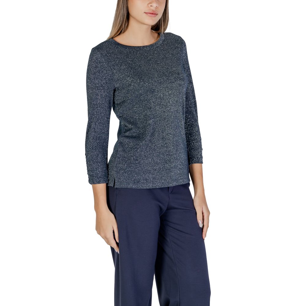 Street One Blue Polyester Long Sleeve