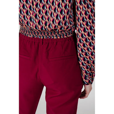 Vila Clothes Bordeaux Polyester Pant
