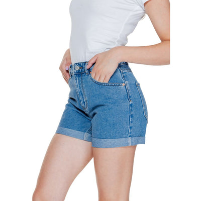 Vero Moda Light Blue Cotton Shorts