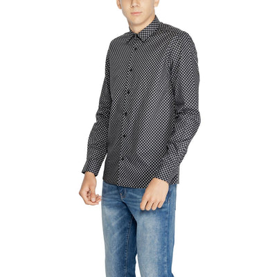 Antony Morato Gray Cotton Pattern Shirt