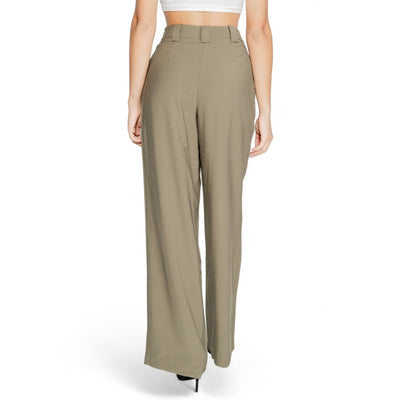 Morgan De Toi Green Cotton Casual Pants
