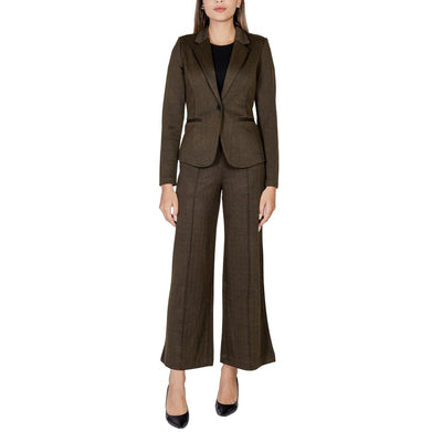 ICHI Green Polyester Blazer