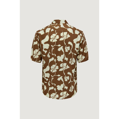 Only & Sons Brown Viscose Shortsleeve Shirt