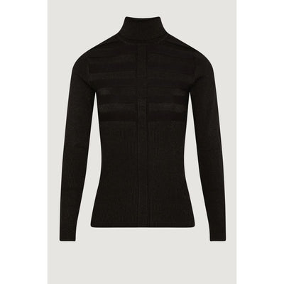 Morgan De Toi Black Viscose Turtleneck