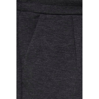 ICHI Gray Polyester Casual Pants