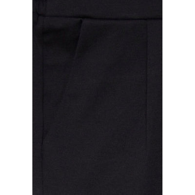 ICHI Black Polyester Mini Skirt