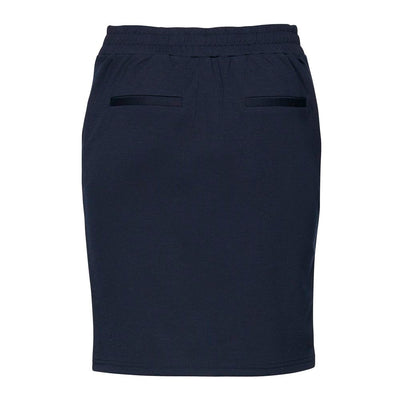 ICHI Blue Polyester Mini Skirt