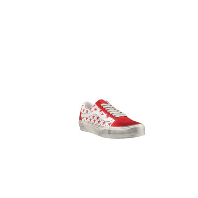 Vans Red Suede Leather Low Top Sneakers