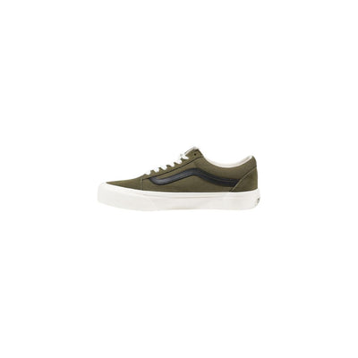 Vans Green Leather Low Top Sneakers