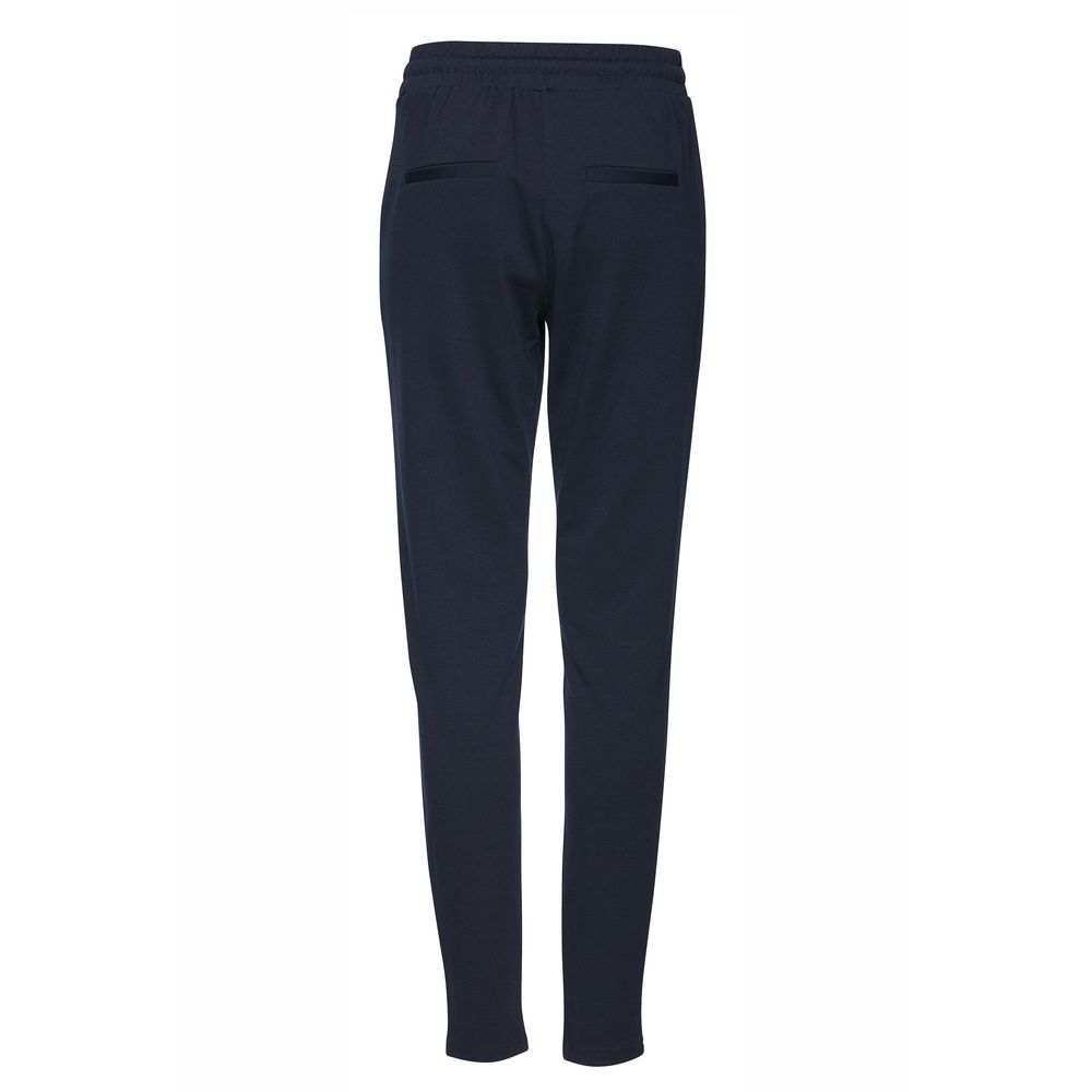 ICHI Blue Polyester Pant