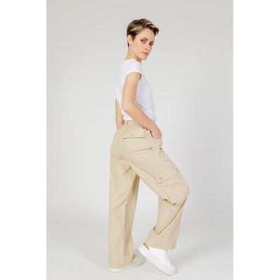 Only Beige Cotton Cargo Pants