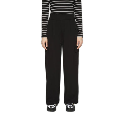 Jacqueline De Yong Black Polyester Casual Pants