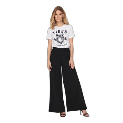 Jacqueline De Yong Black Recycled Polyester Casual Pants