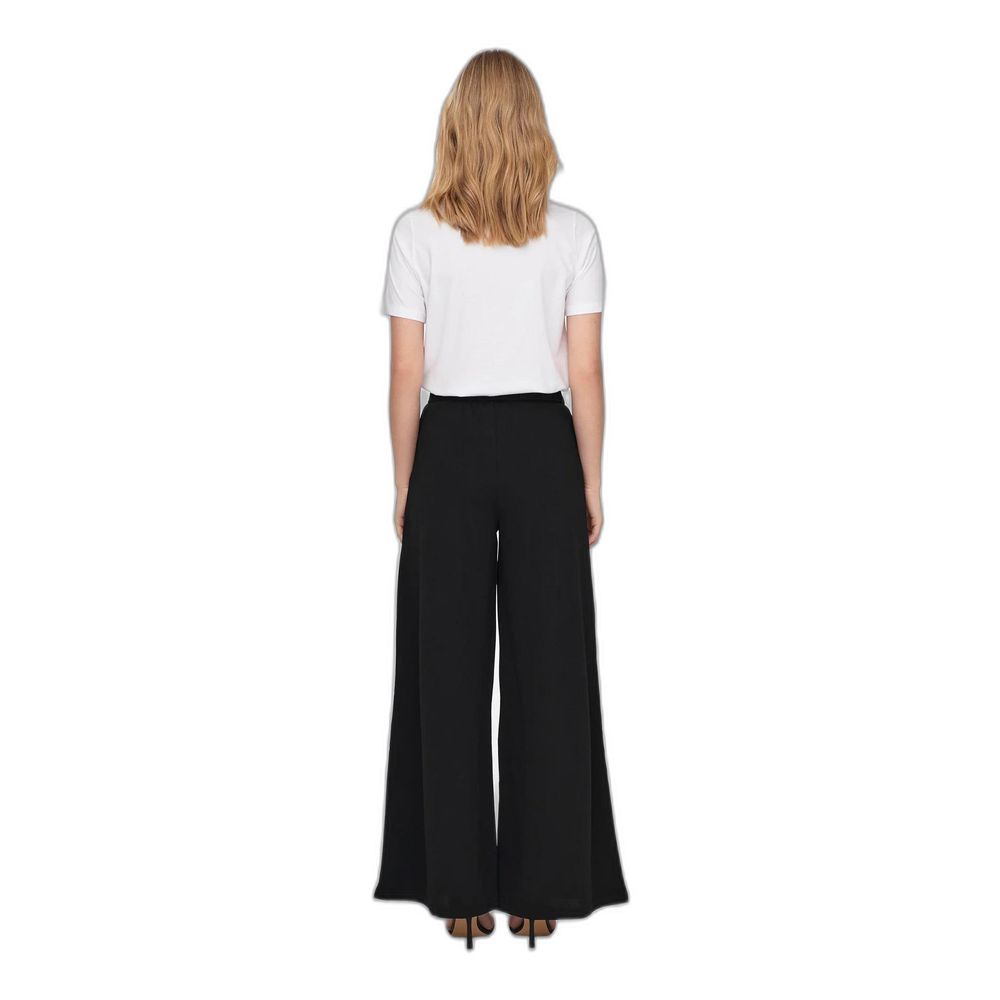Jacqueline De Yong Black Recycled Polyester Casual Pants