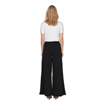 Jacqueline De Yong Black Recycled Polyester Casual Pants
