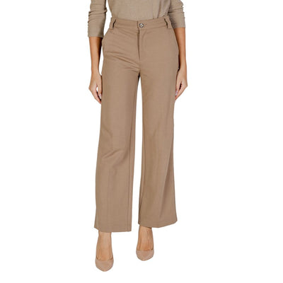 Street One Beige Viscose Casual Pants