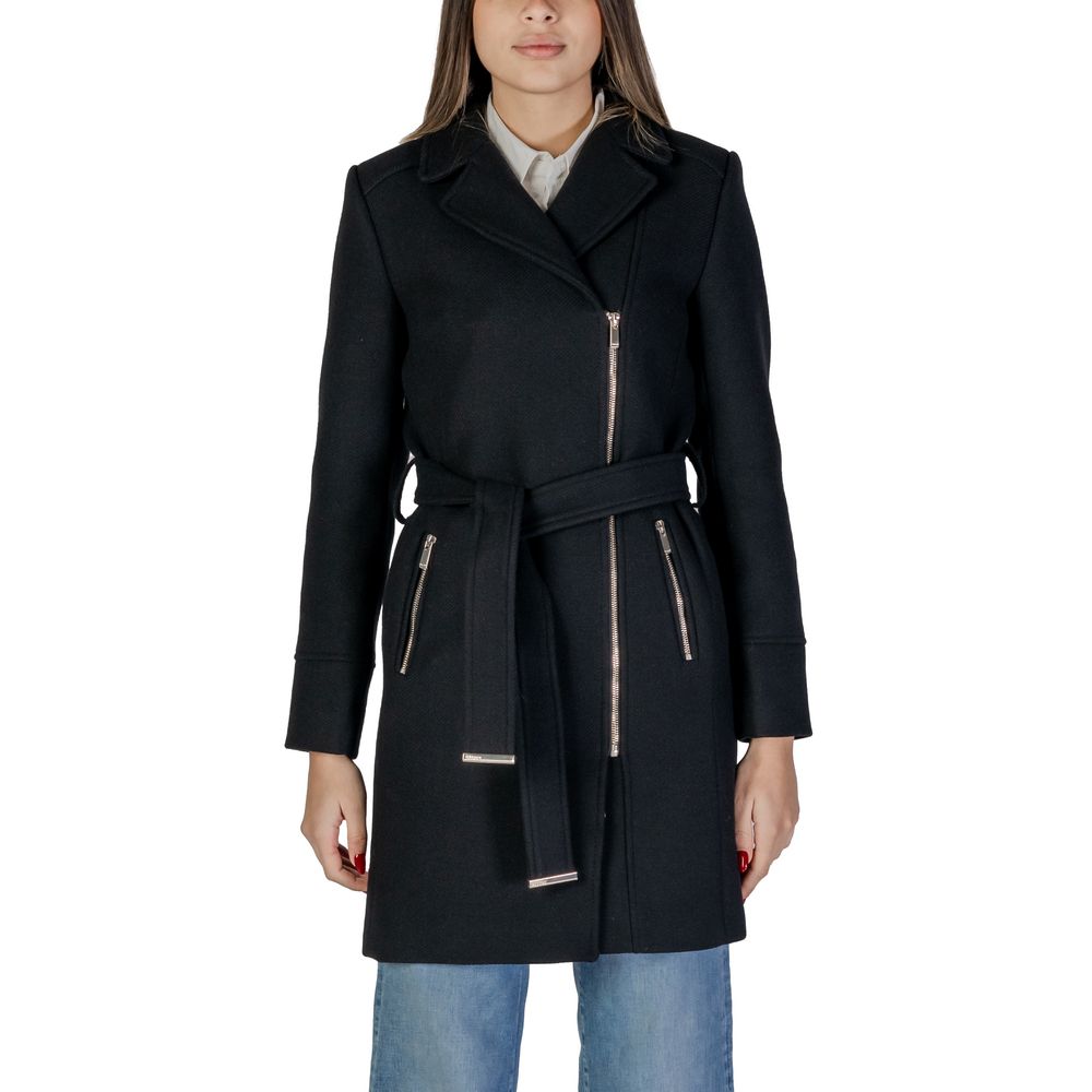 Morgan De Toi Black Wool Coat