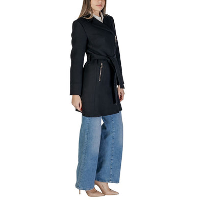 Morgan De Toi Black Wool Coat