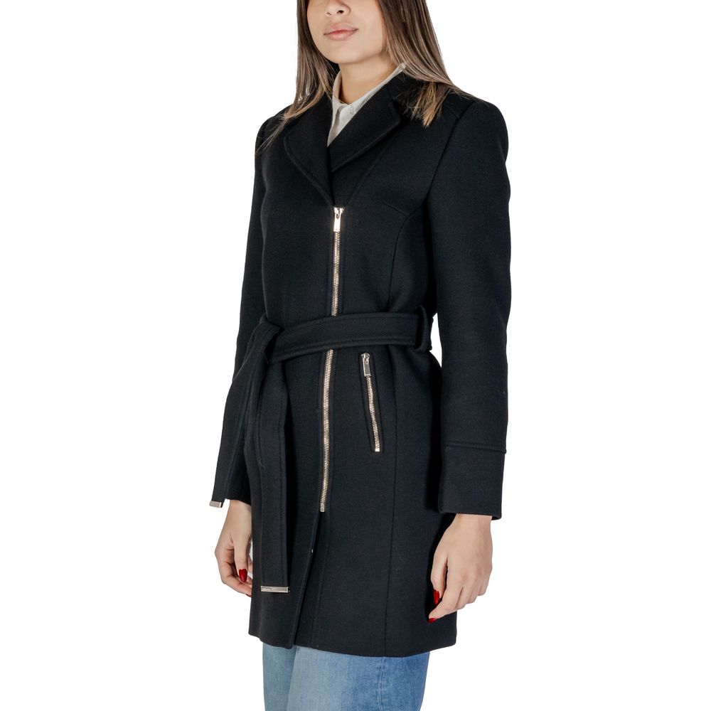 Morgan De Toi Black Wool Coat