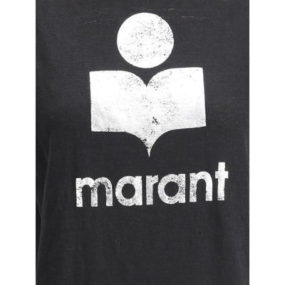 Marant Etoile Black Linen T-Shirt