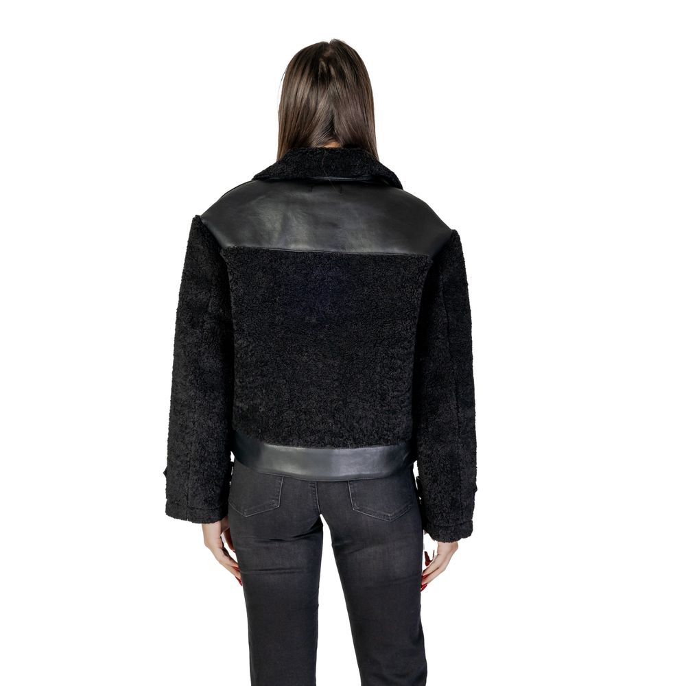 Morgan De Toi Black Polyester Coat