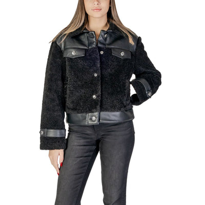 Morgan De Toi Black Polyester Coat