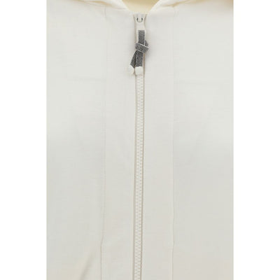 Brunello Cucinelli White Silk Sweatshirt