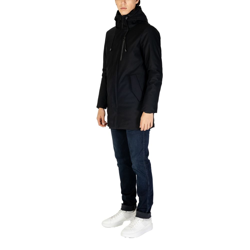 Hydra Clothing Black Nylon Jackets & Coat