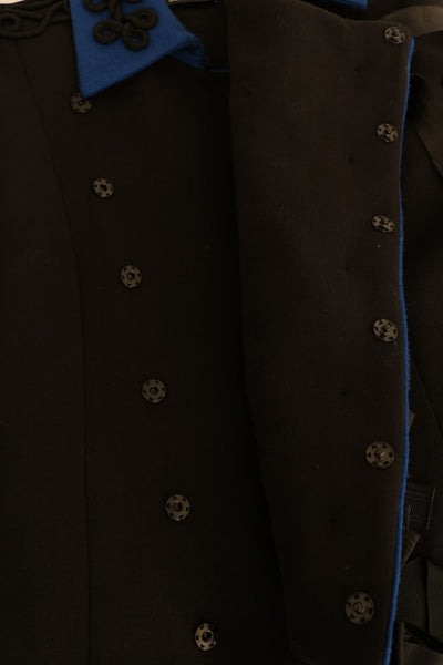 Dolce & Gabbana Black Wool Trench Jacket