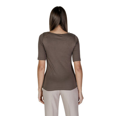 Street One Brown Cotton T-Shirt