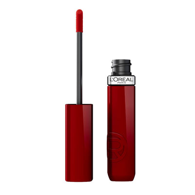 L'Oreal Paris Infallible Lacque Resistance Liquid Lipstick, 16HR Long Lasting Lip Makeup with Lacquer-Like Shine and Zero Transfer, 601, Worth It