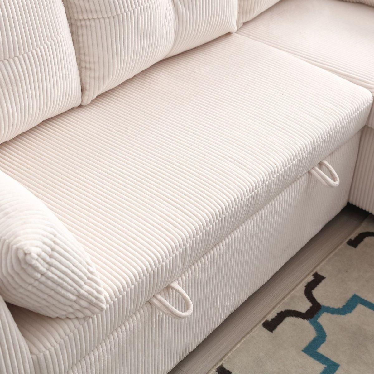 Modular Sectional Sofa L Shaped Modular Couch with Reversible Chaise Modular Sofa Sectional Couch with Storage Seats