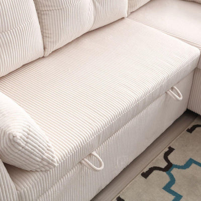 Modular Sectional Sofa L Shaped Modular Couch with Reversible Chaise Modular Sofa Sectional Couch with Storage Seats