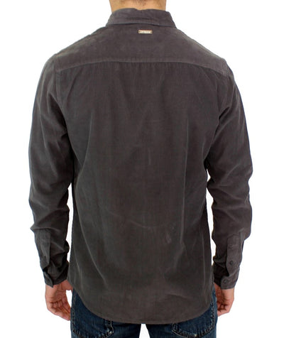 GF Ferre Green Button Front Cotton Casual Shirt