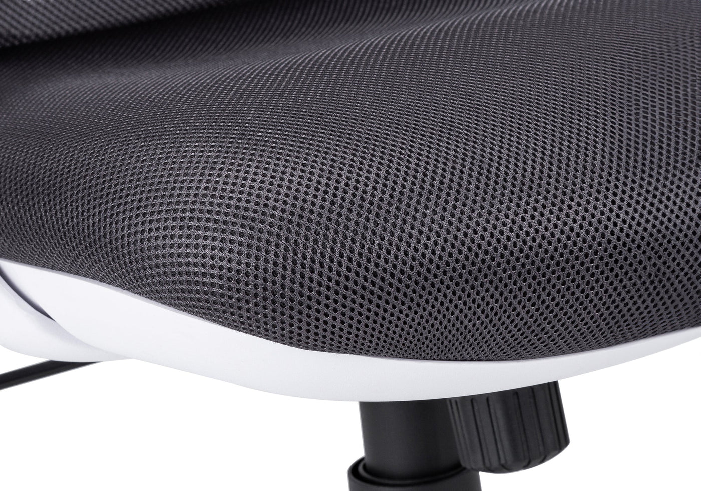 Office Chair, Adjustable Height, Swivel, Ergonomic, Armrests, Computer Desk, Work, Grey Mesh, Chrome Metal, Contemporary, Modern