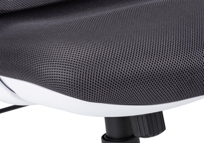 Office Chair, Adjustable Height, Swivel, Ergonomic, Armrests, Computer Desk, Work, Grey Mesh, Chrome Metal, Contemporary, Modern