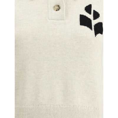 Marant Etoile White Cotton Sweatshirt