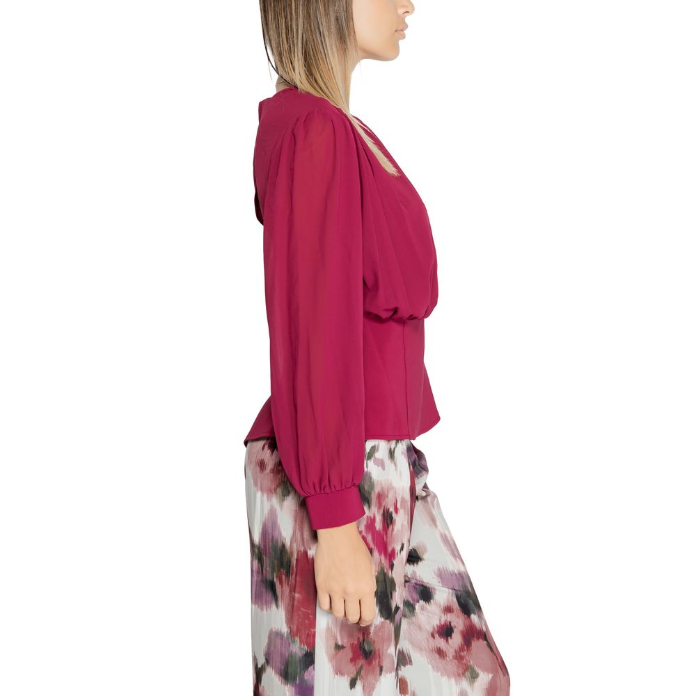 Rinascimento Bordeaux Polyester Blouse