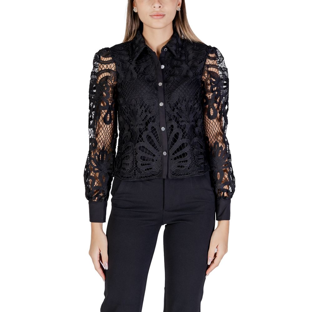 Morgan De Toi Black Polyester Blouse