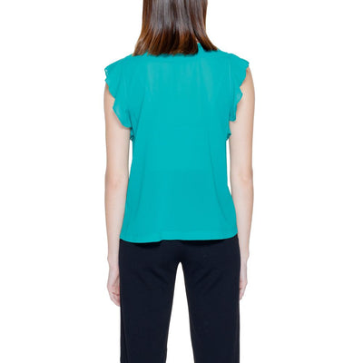Rinascimento Green Polyester Blouse